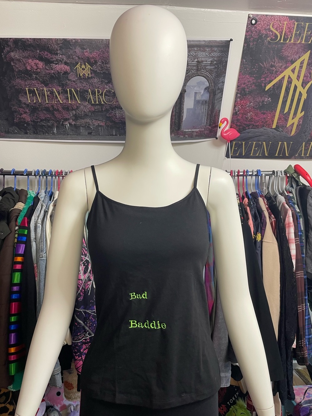 No Boundaries Embroidered Sleep Token Inspired Bad Baddie Camisole Size Medium